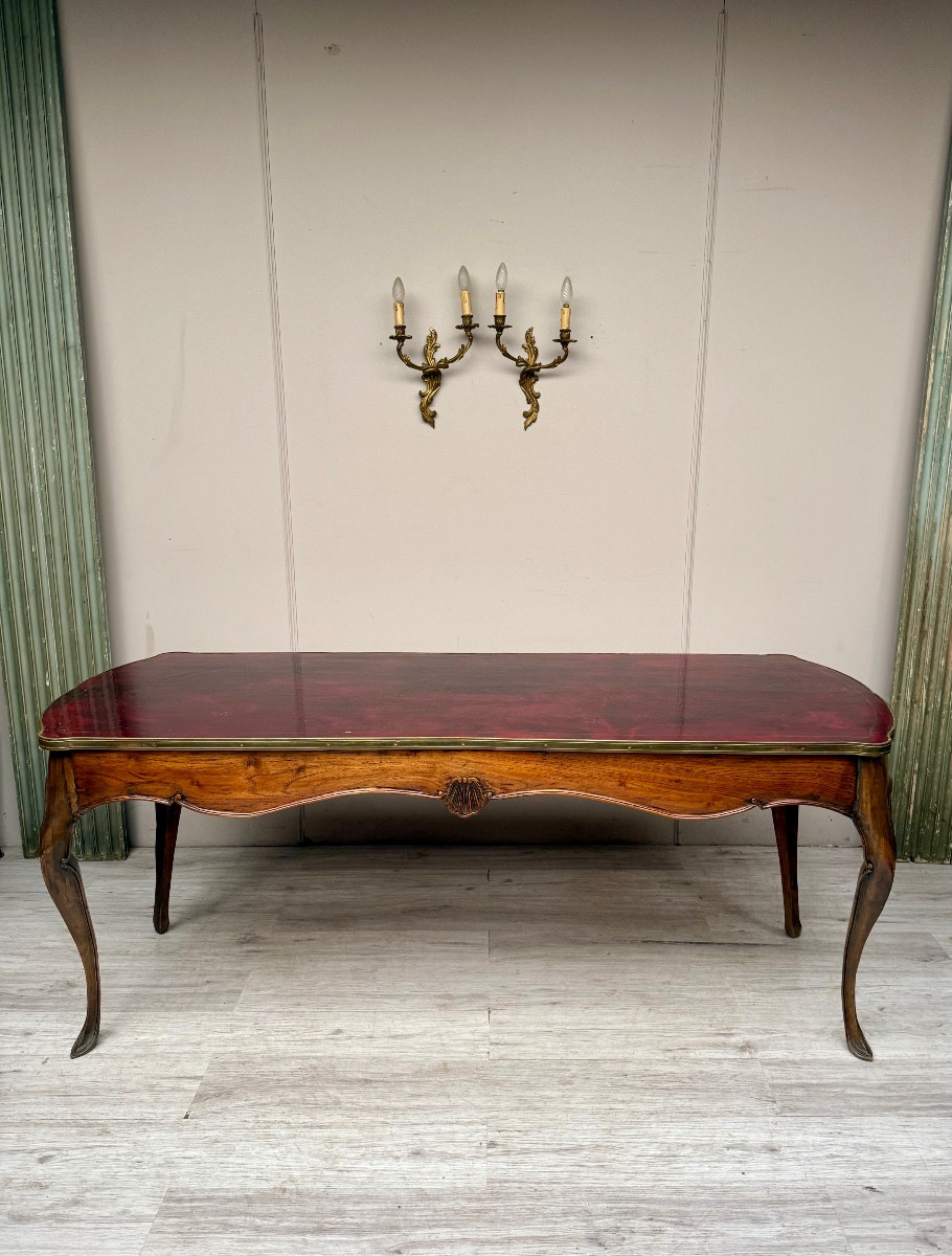 Louis XV Style Desk, 19th Century -photo-2
