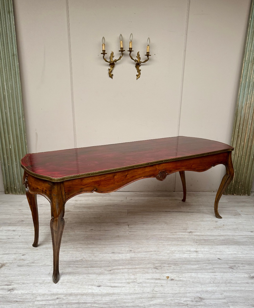 Louis XV Style Desk, 19th Century -photo-4