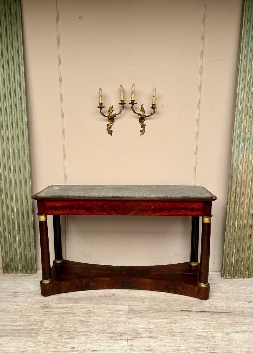 Empire Period Mahogany Console -photo-2