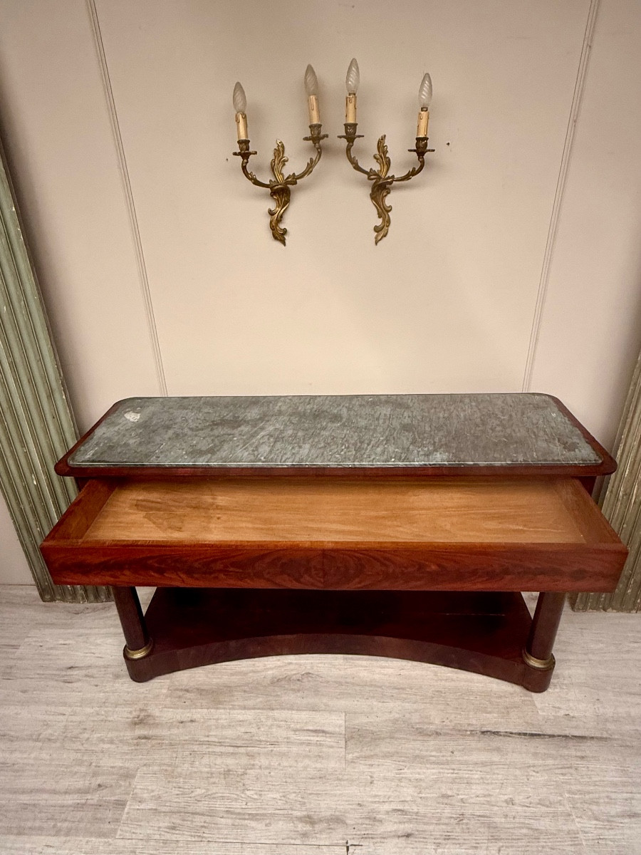 Empire Period Mahogany Console -photo-4