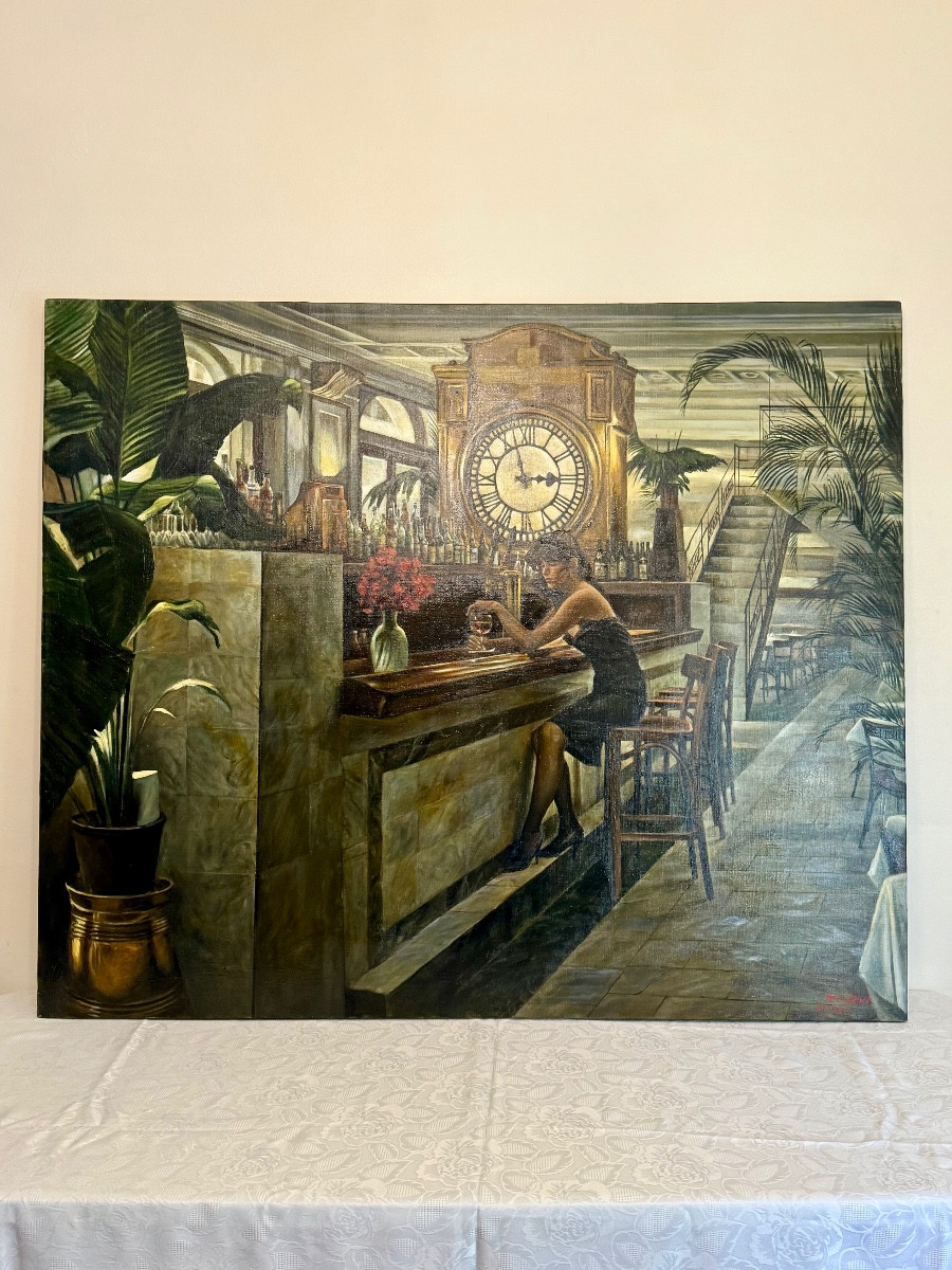 Oil On Canvas By Harry Mc Cormick American -photo-1