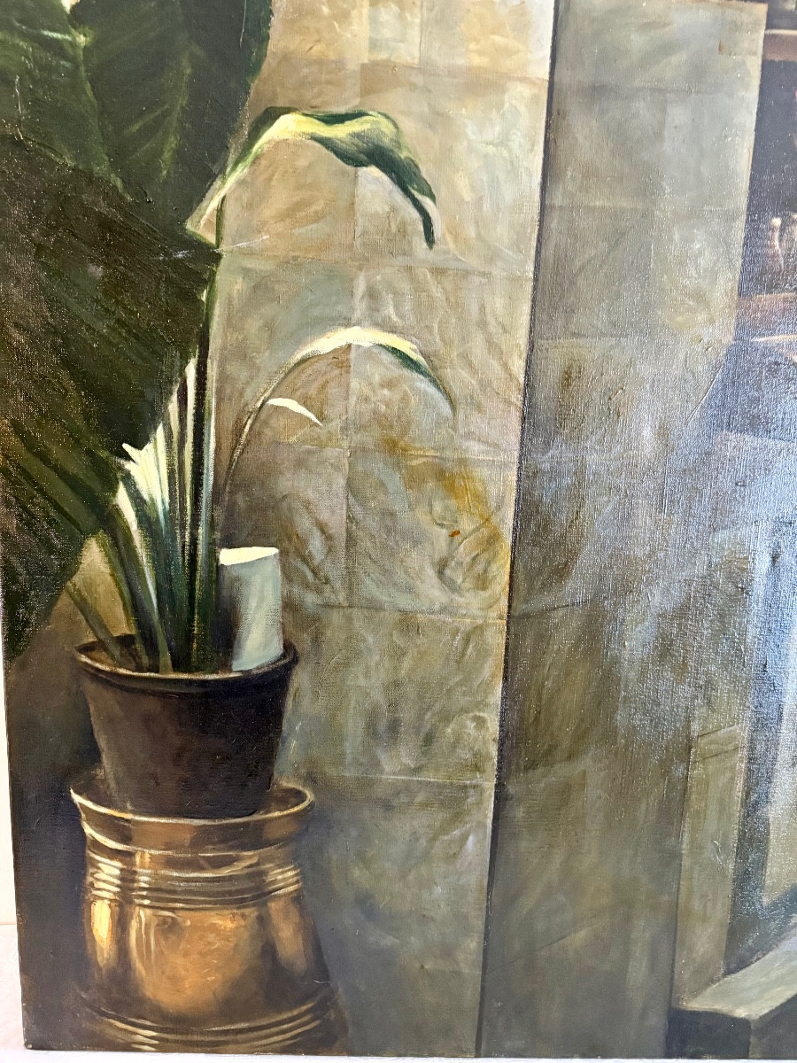 Oil On Canvas By Harry Mc Cormick American -photo-5