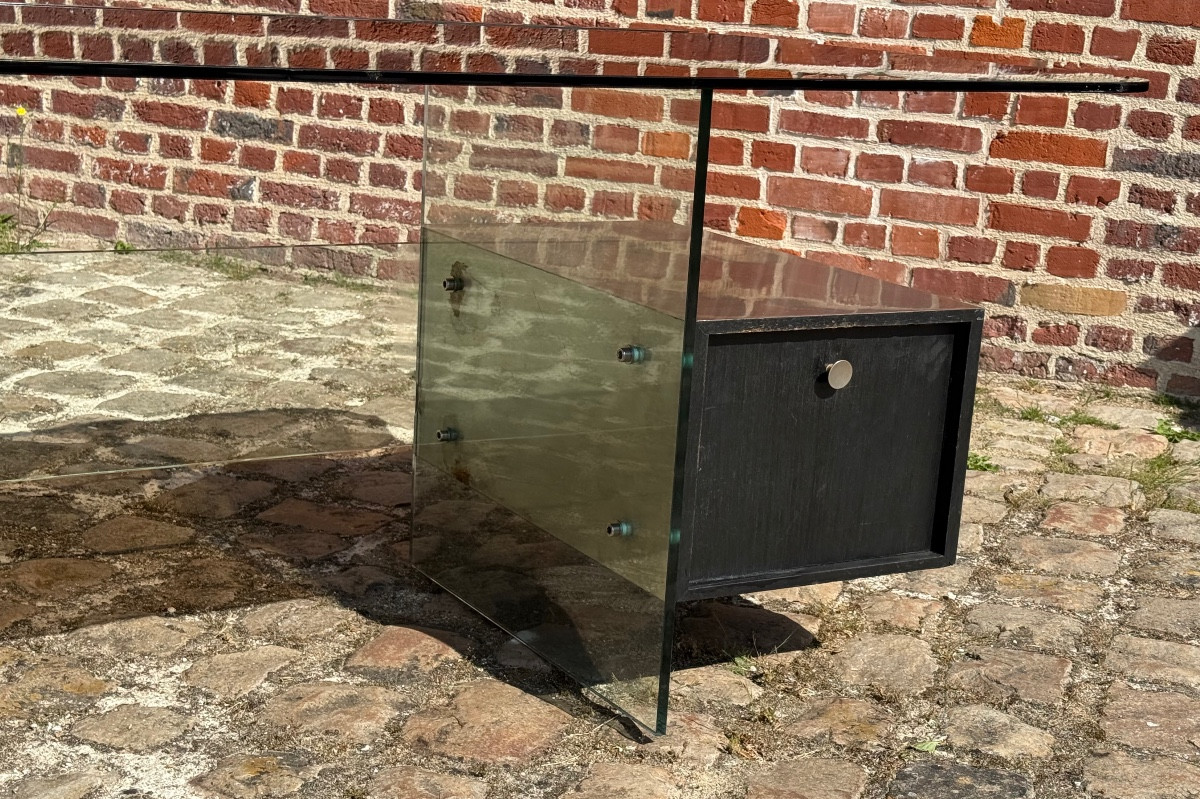 Xavier Marbot Minister's Desk In Brushed Steel -photo-4