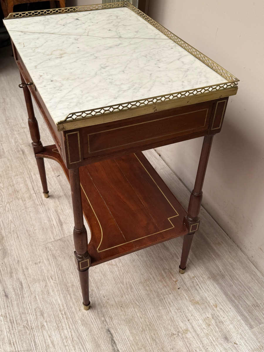 Louis XVI Mahogany Writing Table From The Napoleon III Period-photo-4