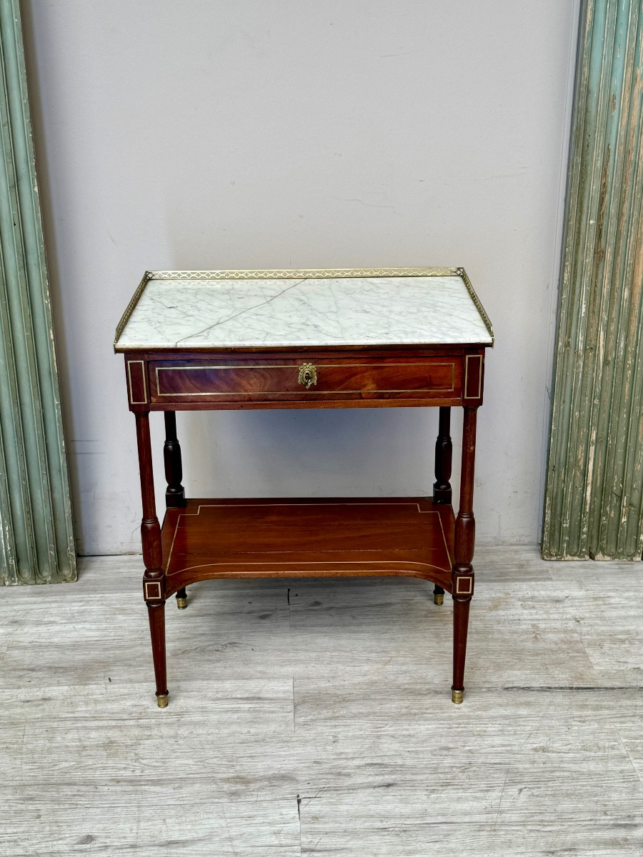 Louis XVI Mahogany Writing Table From The Napoleon III Period