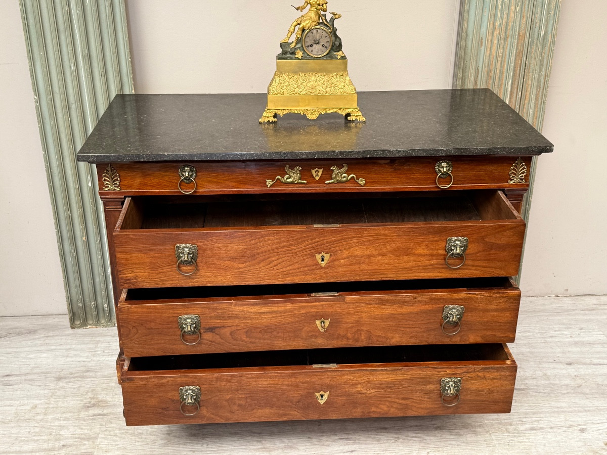 Empire Period Mahogany Chest Of Drawers From Egypt-photo-4
