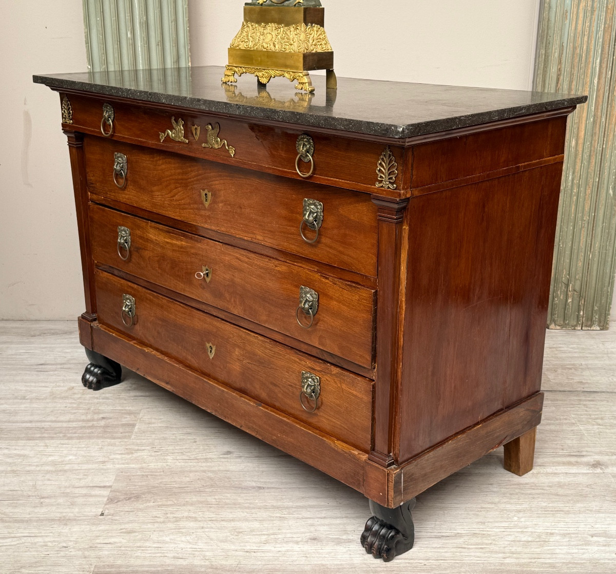 Empire Period Mahogany Chest Of Drawers From Egypt-photo-2