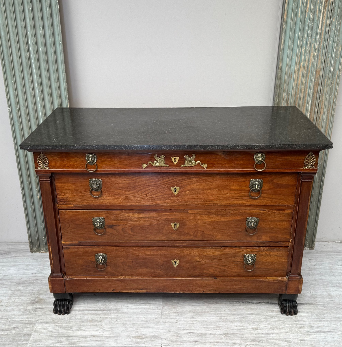 Empire Period Mahogany Chest Of Drawers From Egypt-photo-3