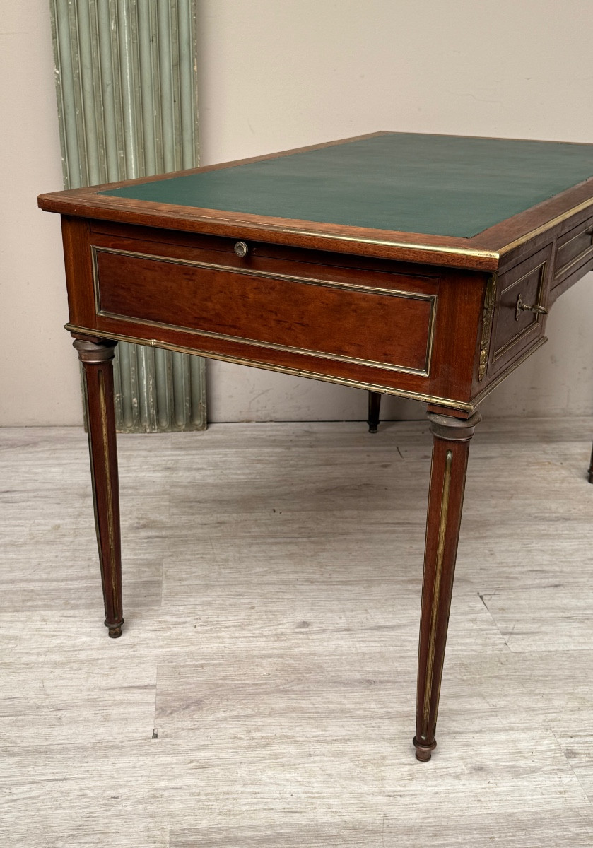 Louis XVI Mahogany Desk With Drawers From The Napoleon III Period -photo-4