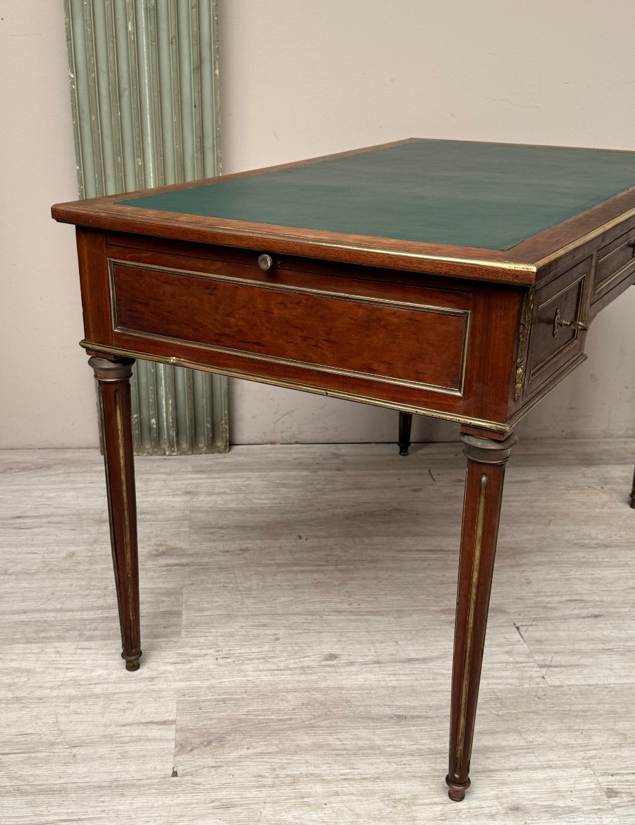 Louis XVI Mahogany Desk With Drawers From The Napoleon III Period -photo-6