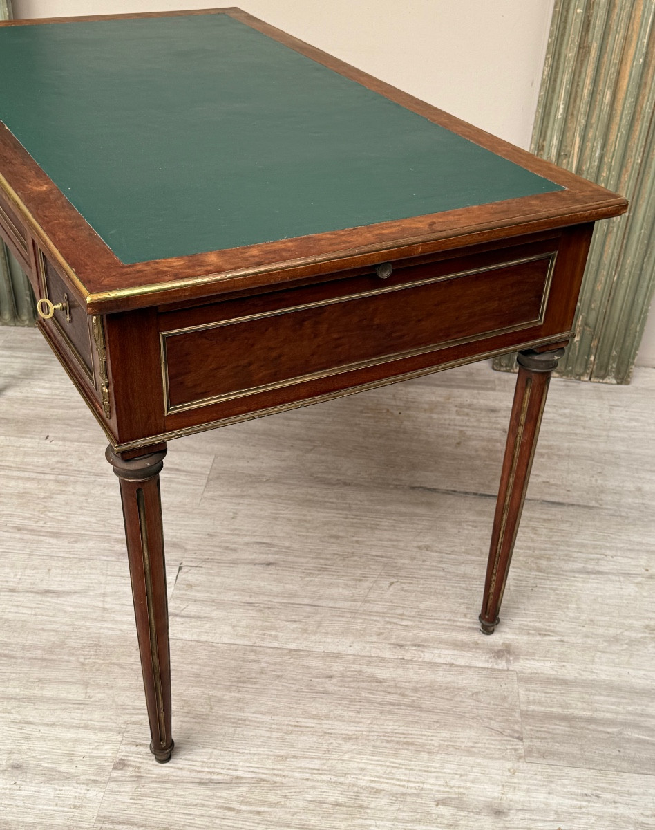 Louis XVI Mahogany Desk With Drawers From The Napoleon III Period -photo-7