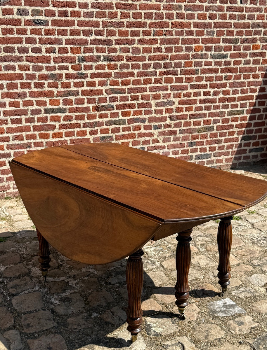 Large 19th Century Mahogany Dining Room Table -photo-4
