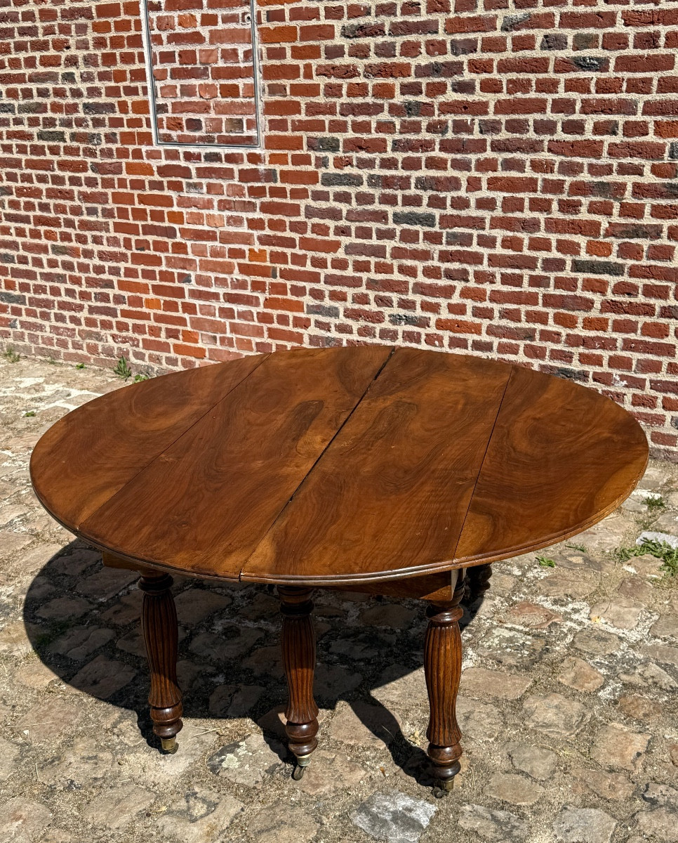 Large 19th Century Mahogany Dining Room Table -photo-5