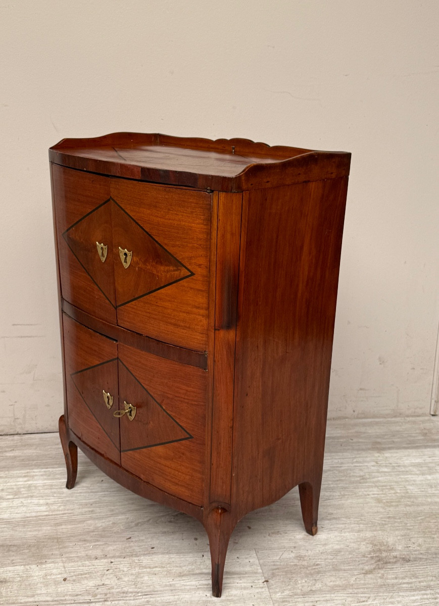 Small Louis XV Style Mahogany Screen Cabinet From The 19th Century-photo-3