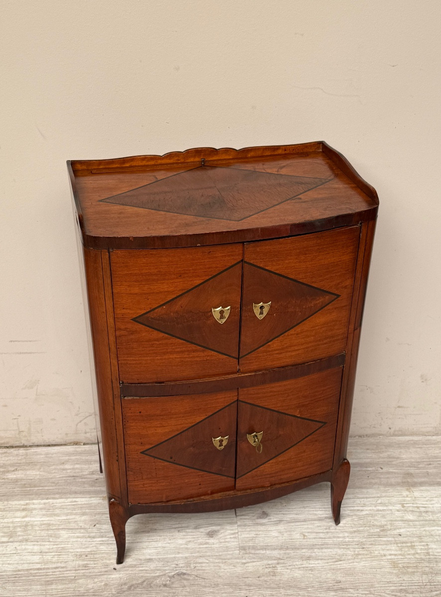 Small Louis XV Style Mahogany Screen Cabinet From The 19th Century-photo-5