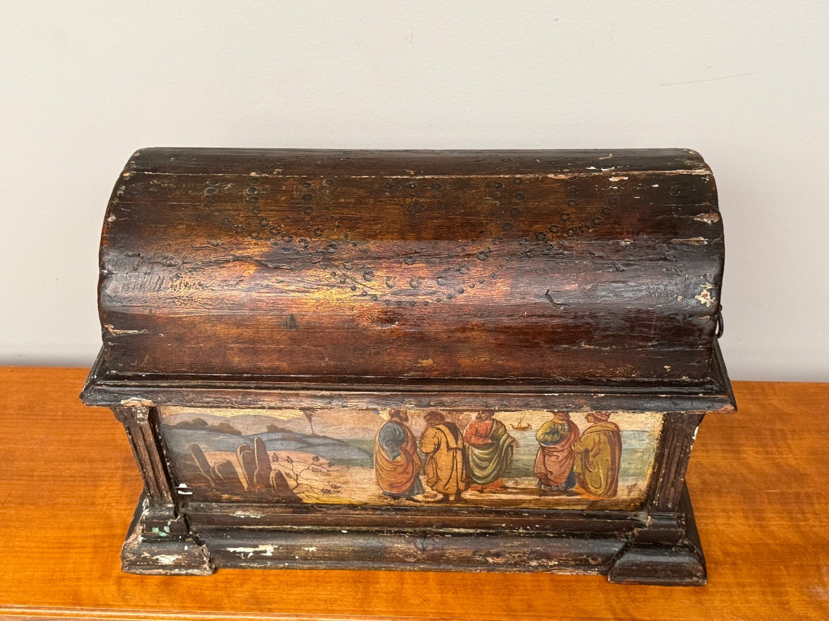 Carved Wooden Box In The Renaissance Style From The 18th Century -photo-1