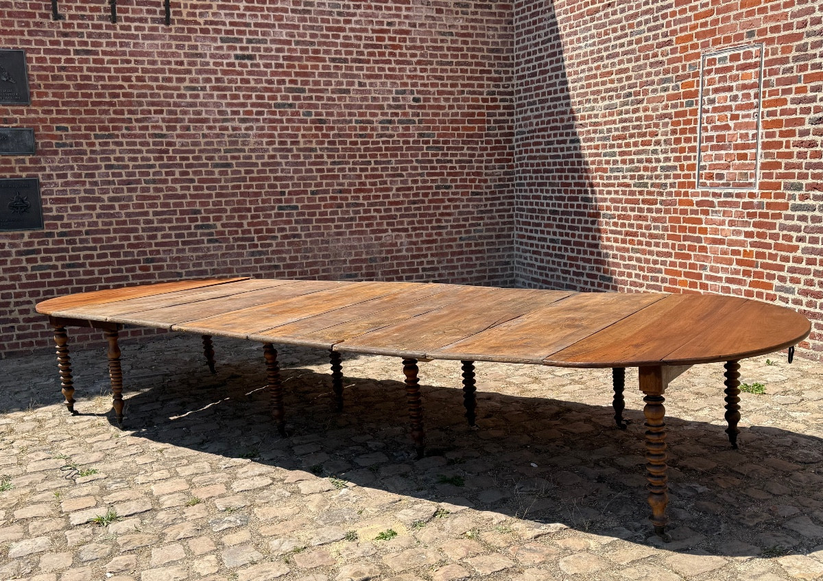 Important 7.5 Meter Dining Room Table From The 19th Century -photo-1