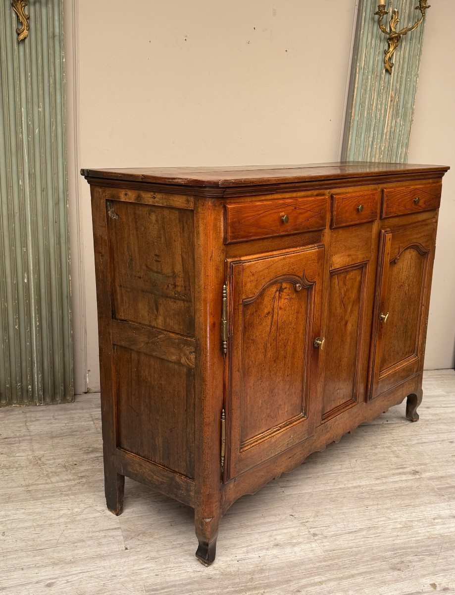 Louis XV Sideboard In Cherry Wood From The 18th Century-photo-3