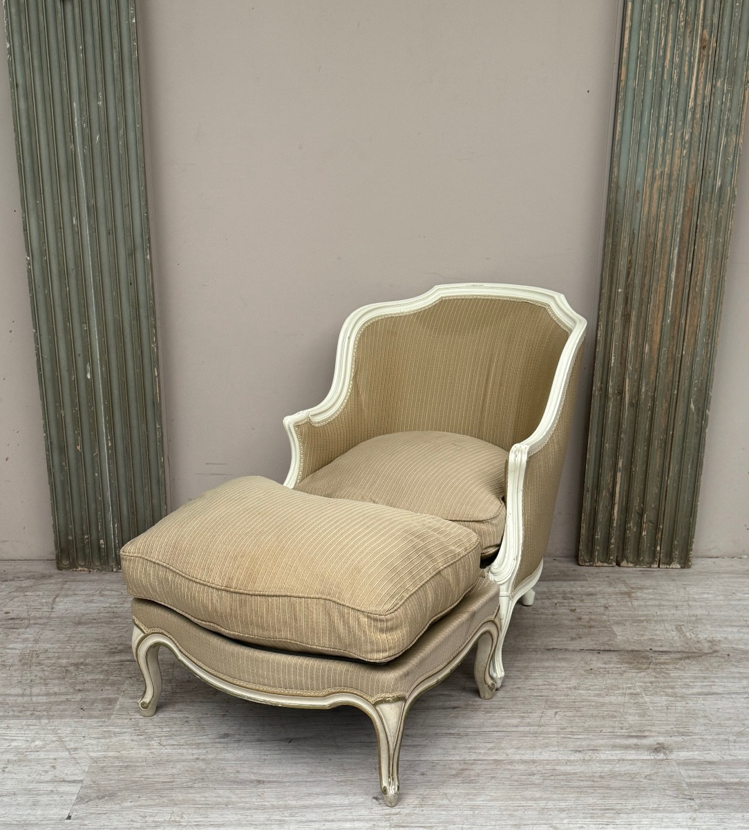 Armchair With Footrest From The Carlton Hotel -photo-3