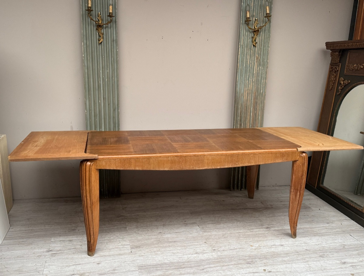 Art Deco Period Oak Table -photo-2