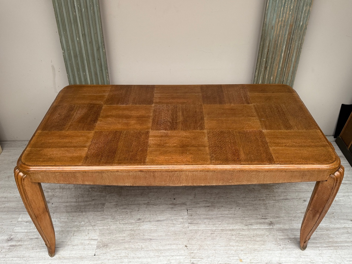 Art Deco Period Oak Table -photo-4