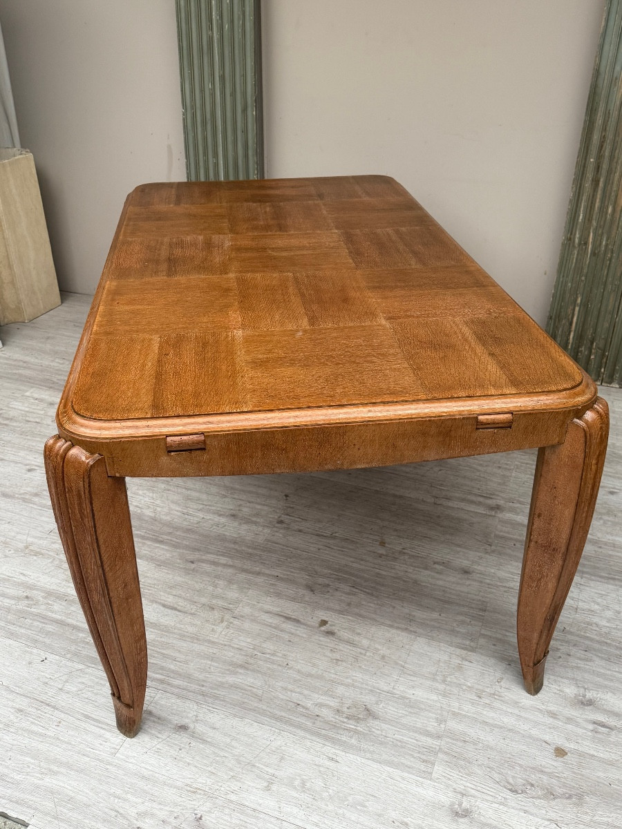 Art Deco Period Oak Table -photo-5