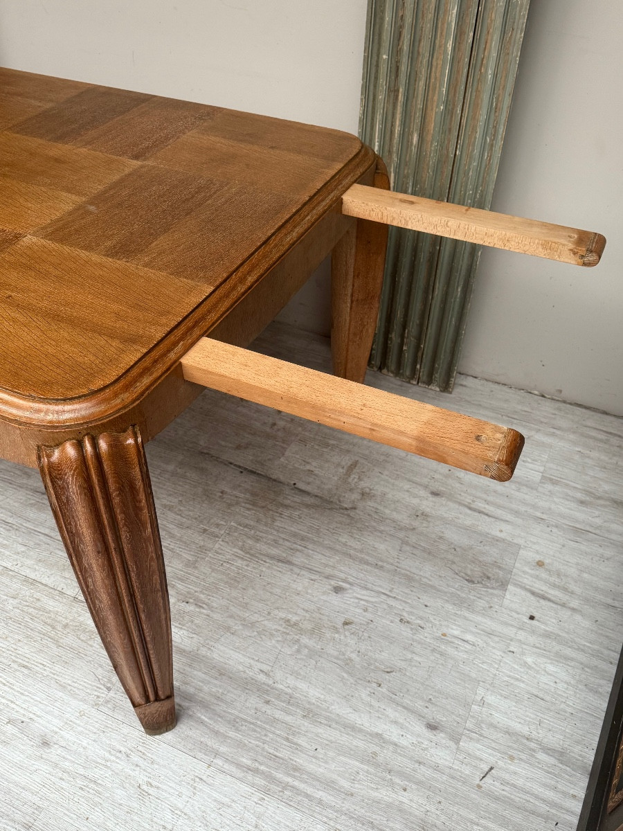 Art Deco Period Oak Table -photo-6