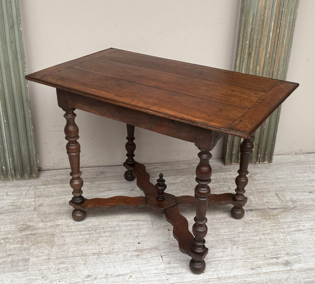 Table de milieu en chêne d’époque Louis XIII-photo-2