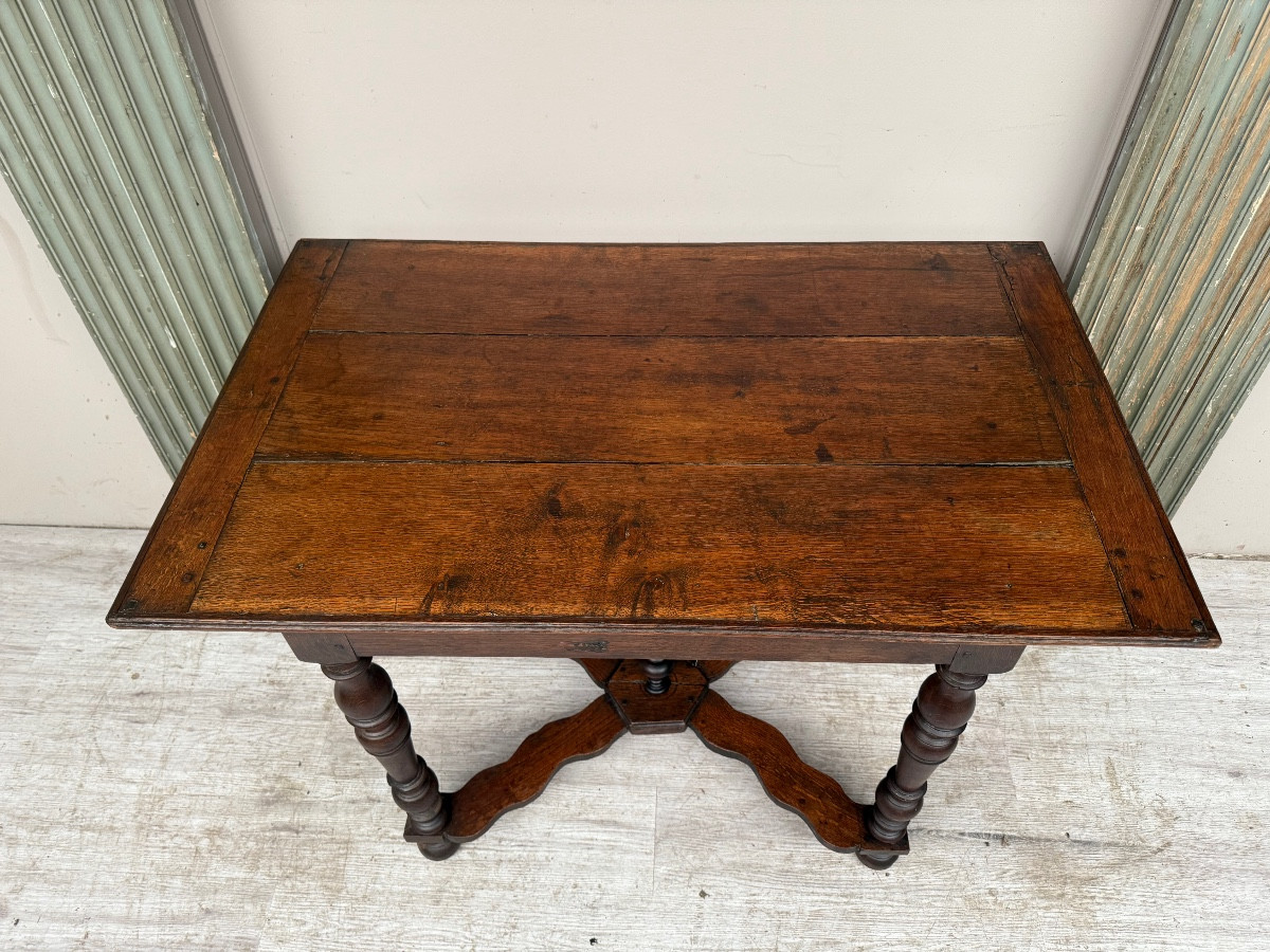 Table de milieu en chêne d’époque Louis XIII-photo-3