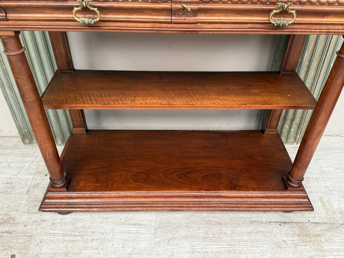 Console en noyer d’époque XIX éme-photo-2
