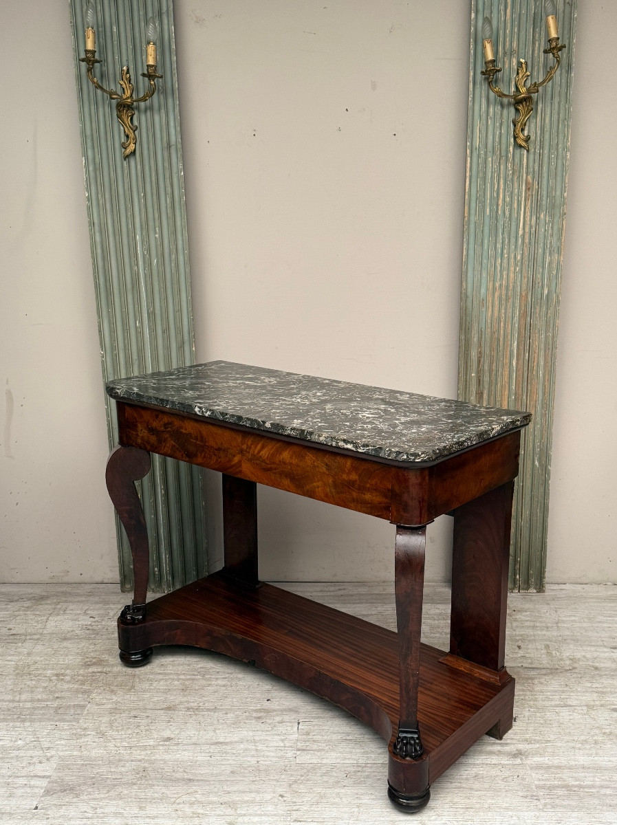 Empire Period Mahogany Console -photo-2
