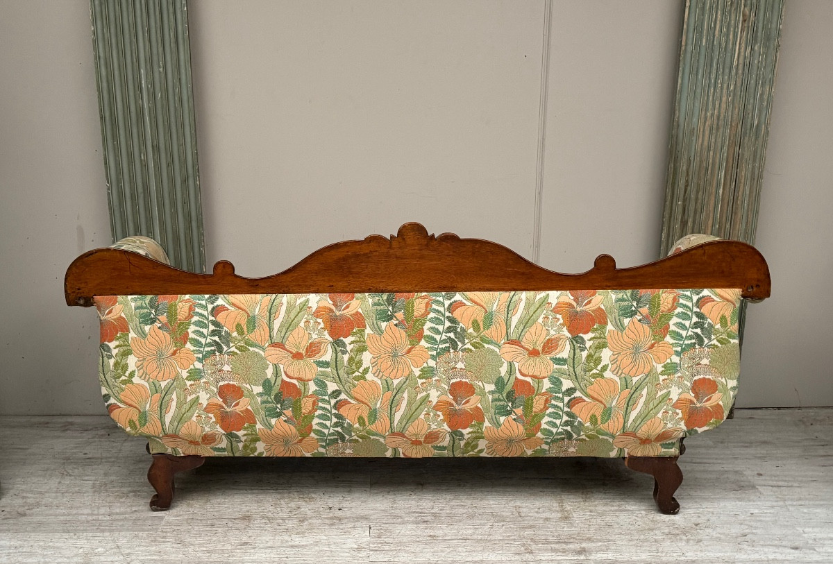 Charles X Period Mahogany Bench -photo-1