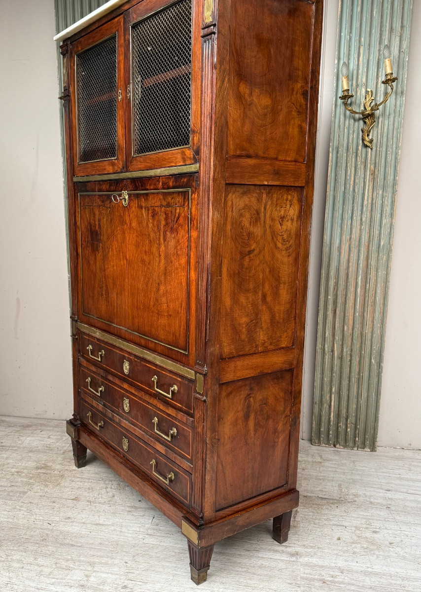 Louis XVI Mahogany Guillotine Secretary-photo-1