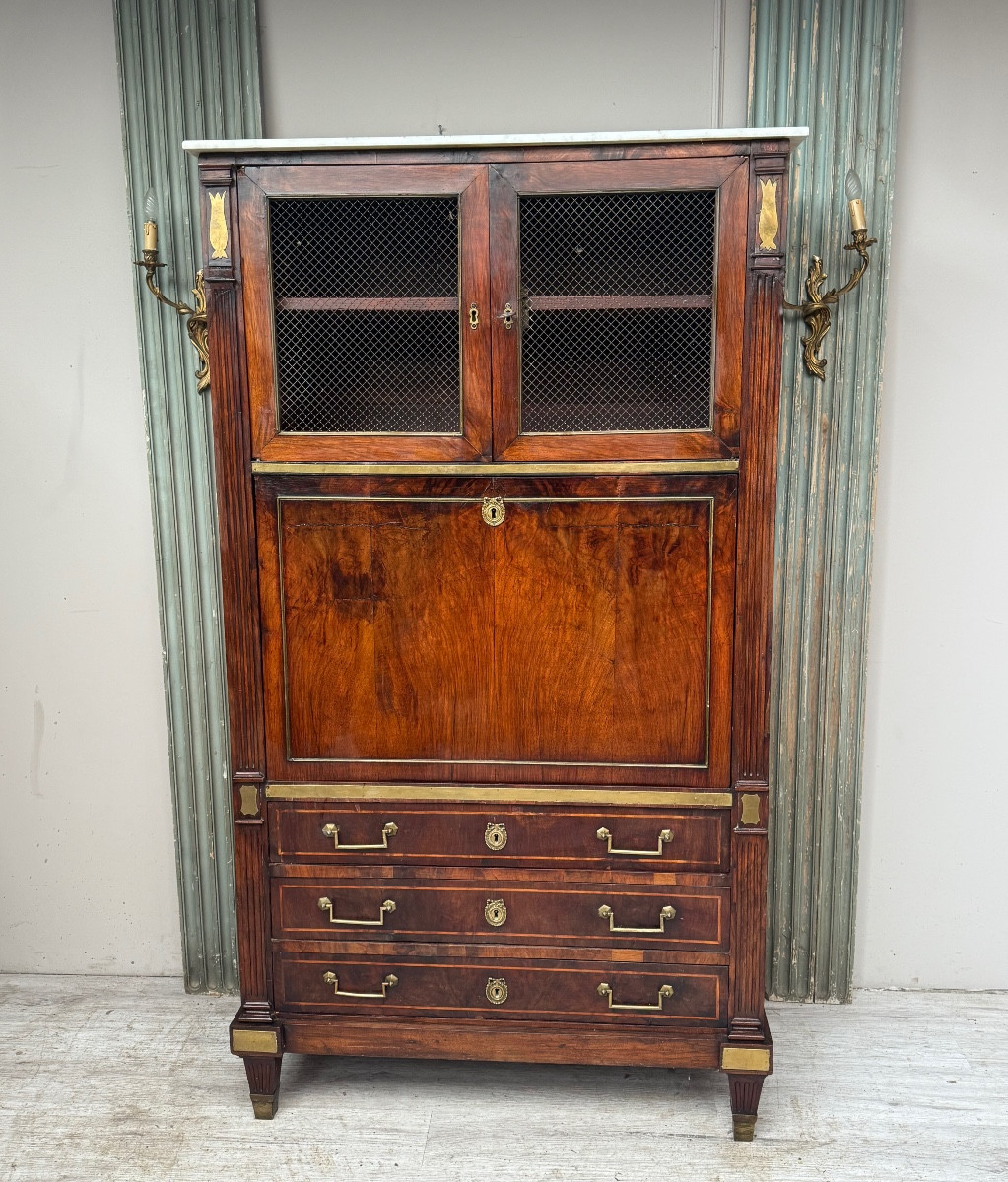 Louis XVI Mahogany Guillotine Secretary