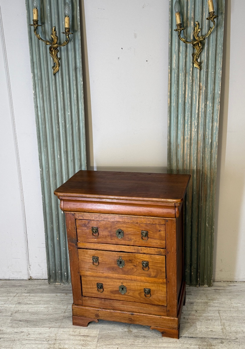 Small Cherrywood Chest Of Drawers From The Restoration Period -photo-2