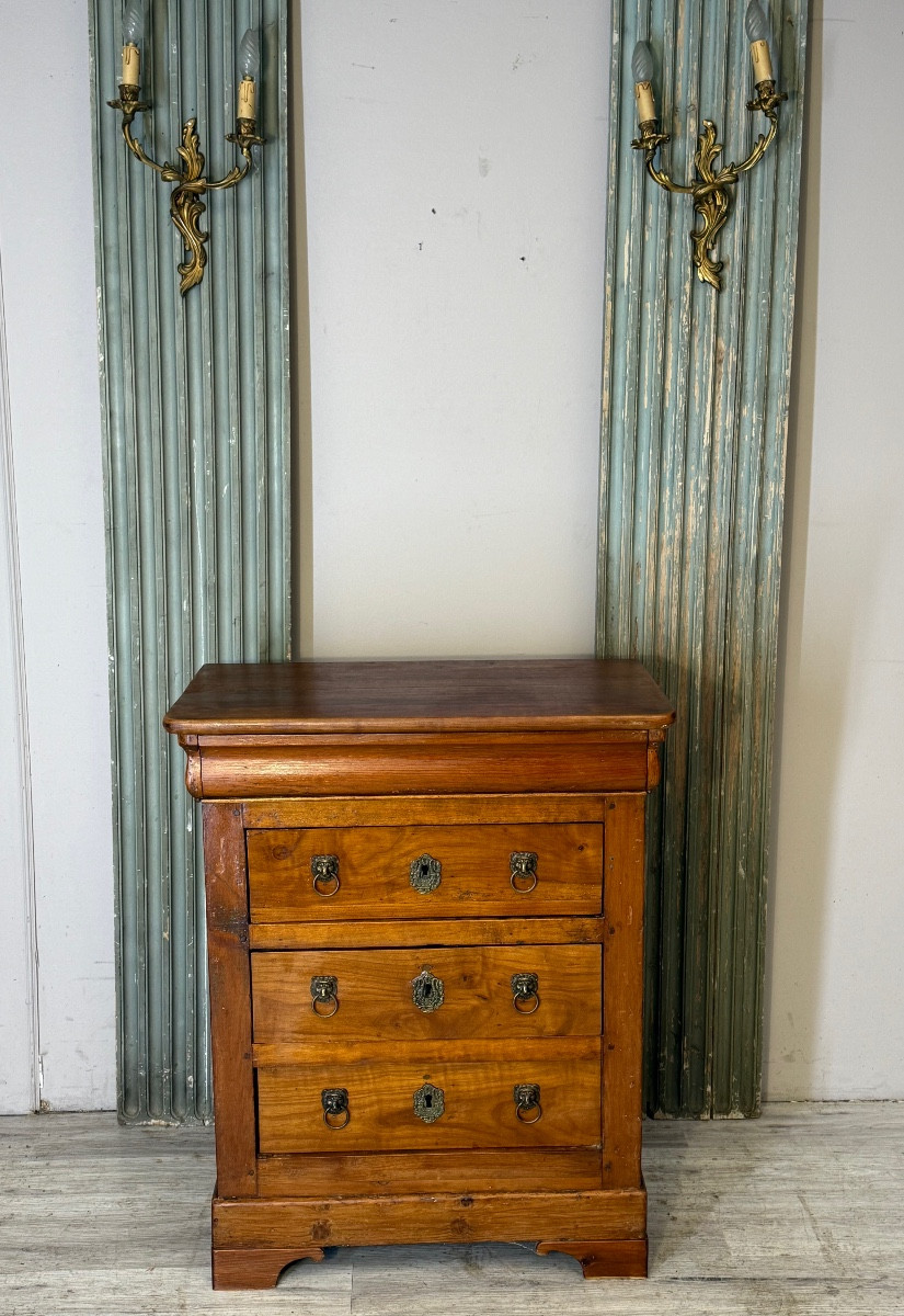 Small Cherrywood Chest Of Drawers From The Restoration Period -photo-3