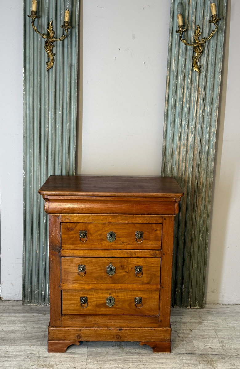 Small Cherrywood Chest Of Drawers From The Restoration Period 