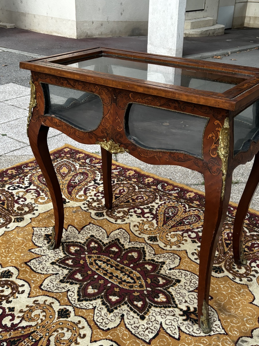 Louis XV Marquetry Display Table -photo-2