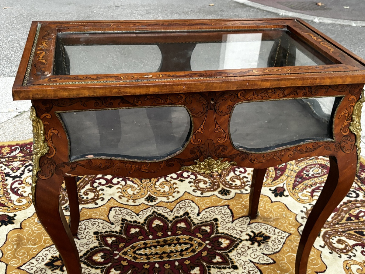Louis XV Marquetry Display Table -photo-3