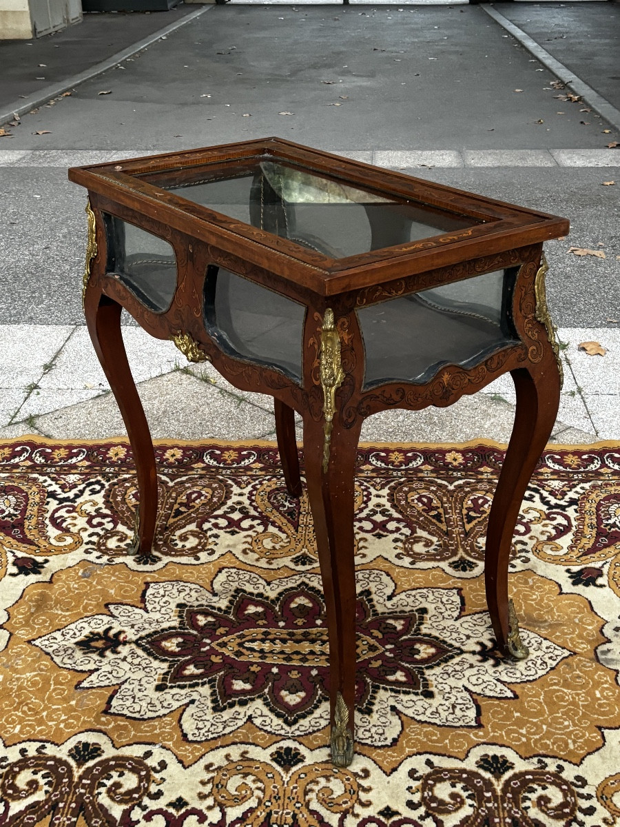 Louis XV Marquetry Display Table -photo-1