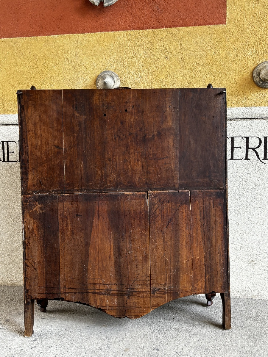 Provençal Bread Box In Solid Walnut, Dating From The 18th Century-photo-3