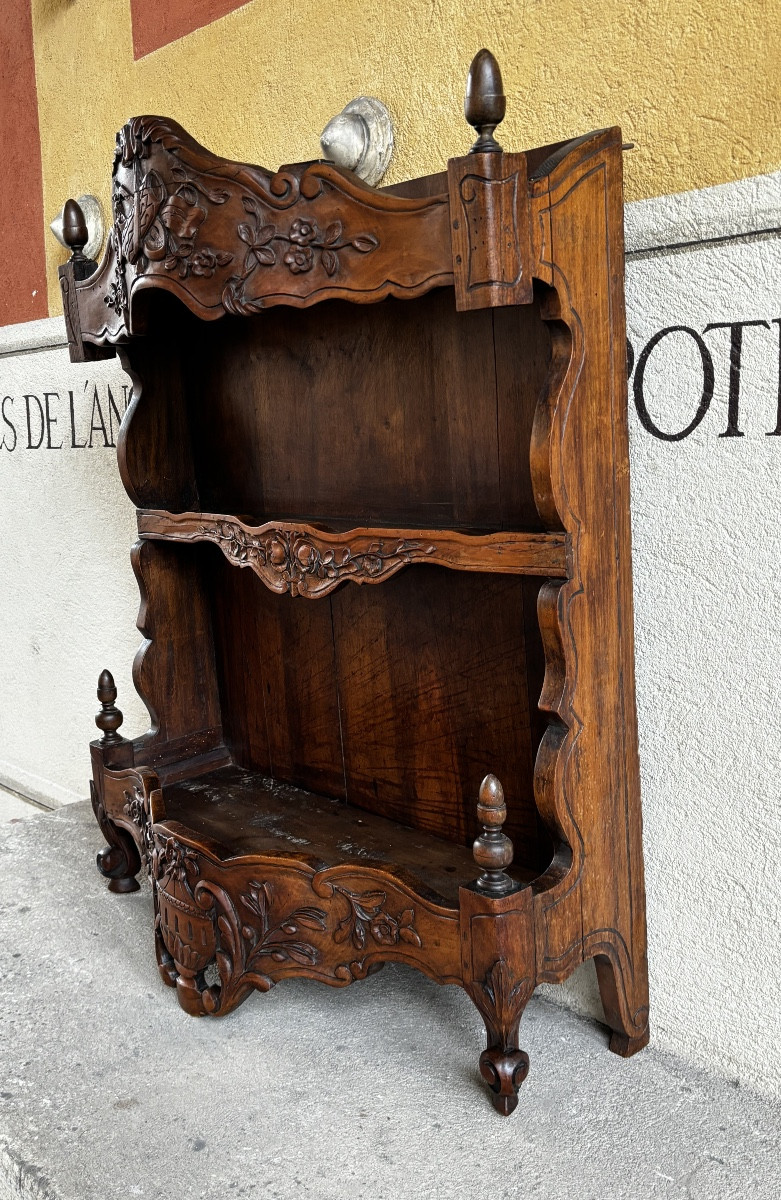 Provençal Bread Box In Solid Walnut, Dating From The 18th Century-photo-2