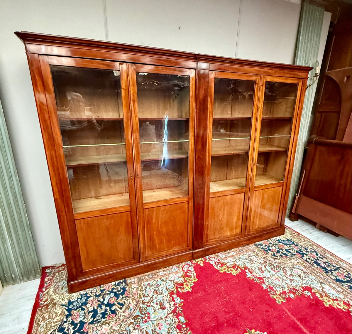 19th Century Restoration Period Mahogany Bookcase -photo-8