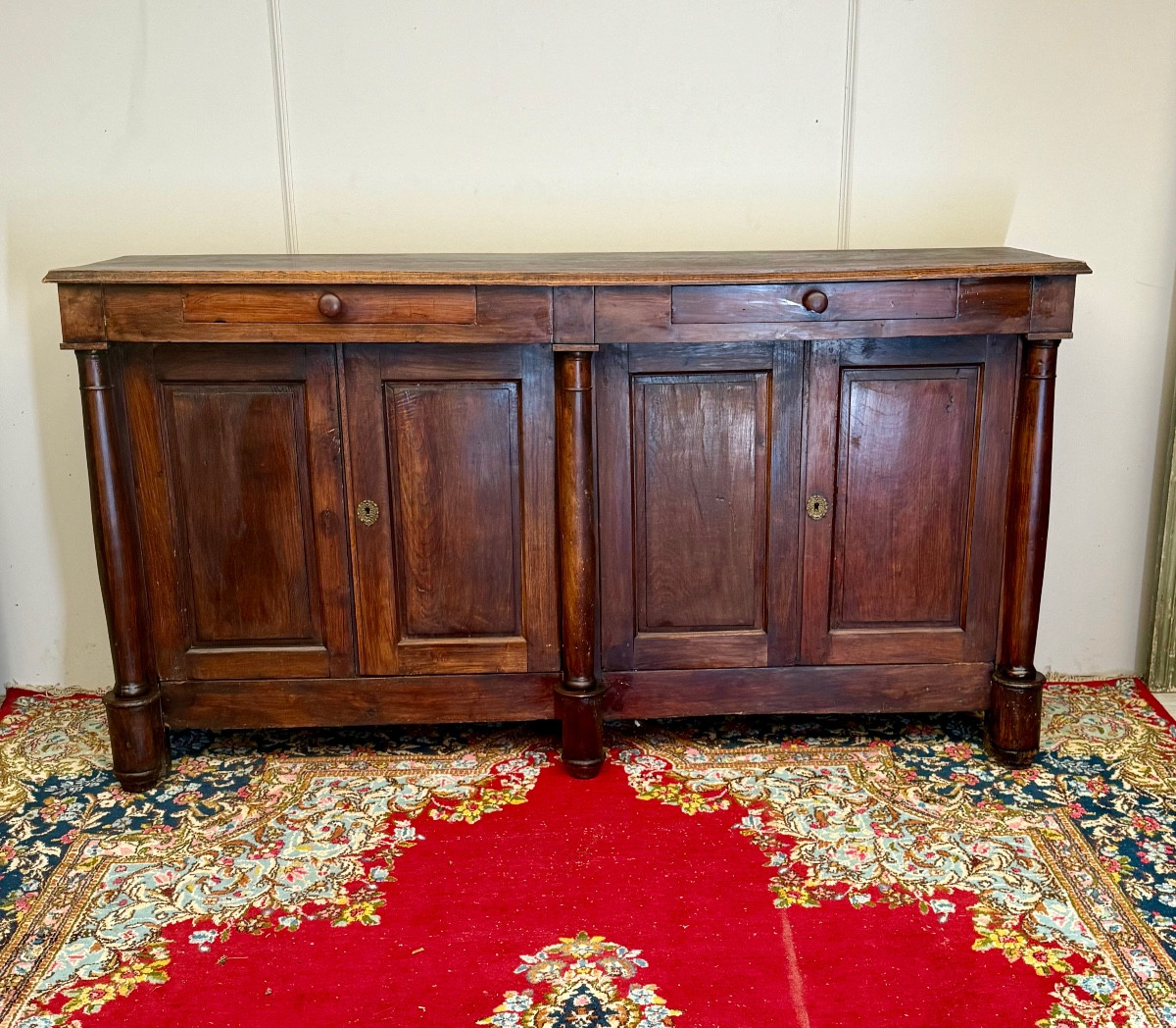 Enfilade 4 portes  d’époque empire  en chêne massif -photo-3