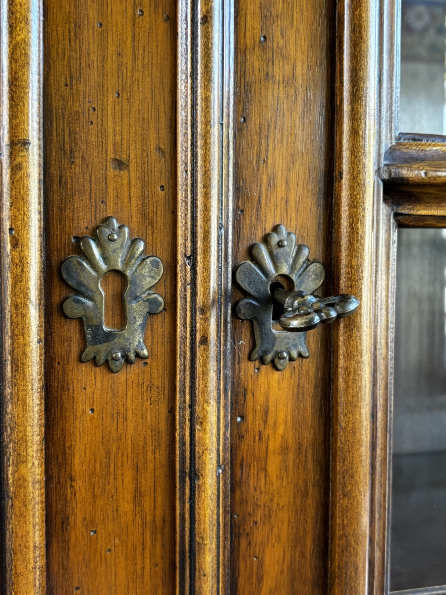 Louis XIV Display Case In Walnut Forming A Scriban-photo-6