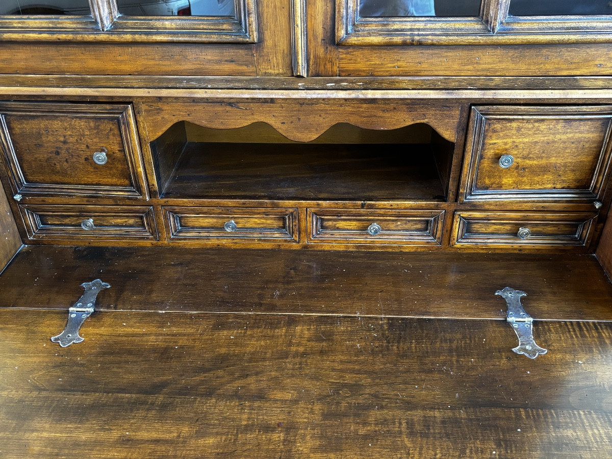 Louis XIV Display Case In Walnut Forming A Scriban-photo-8
