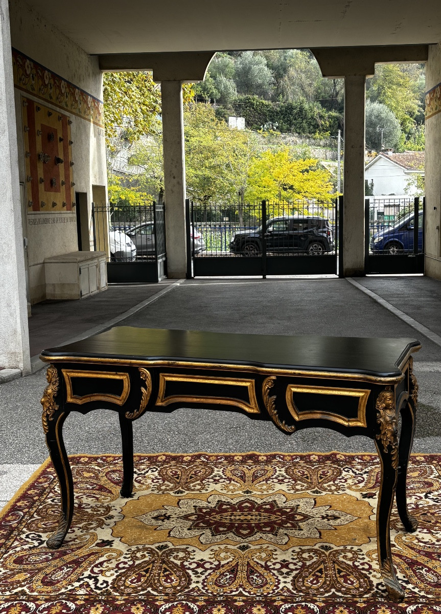 Napoleon III Flat Desk In The Louis XV Style -photo-3