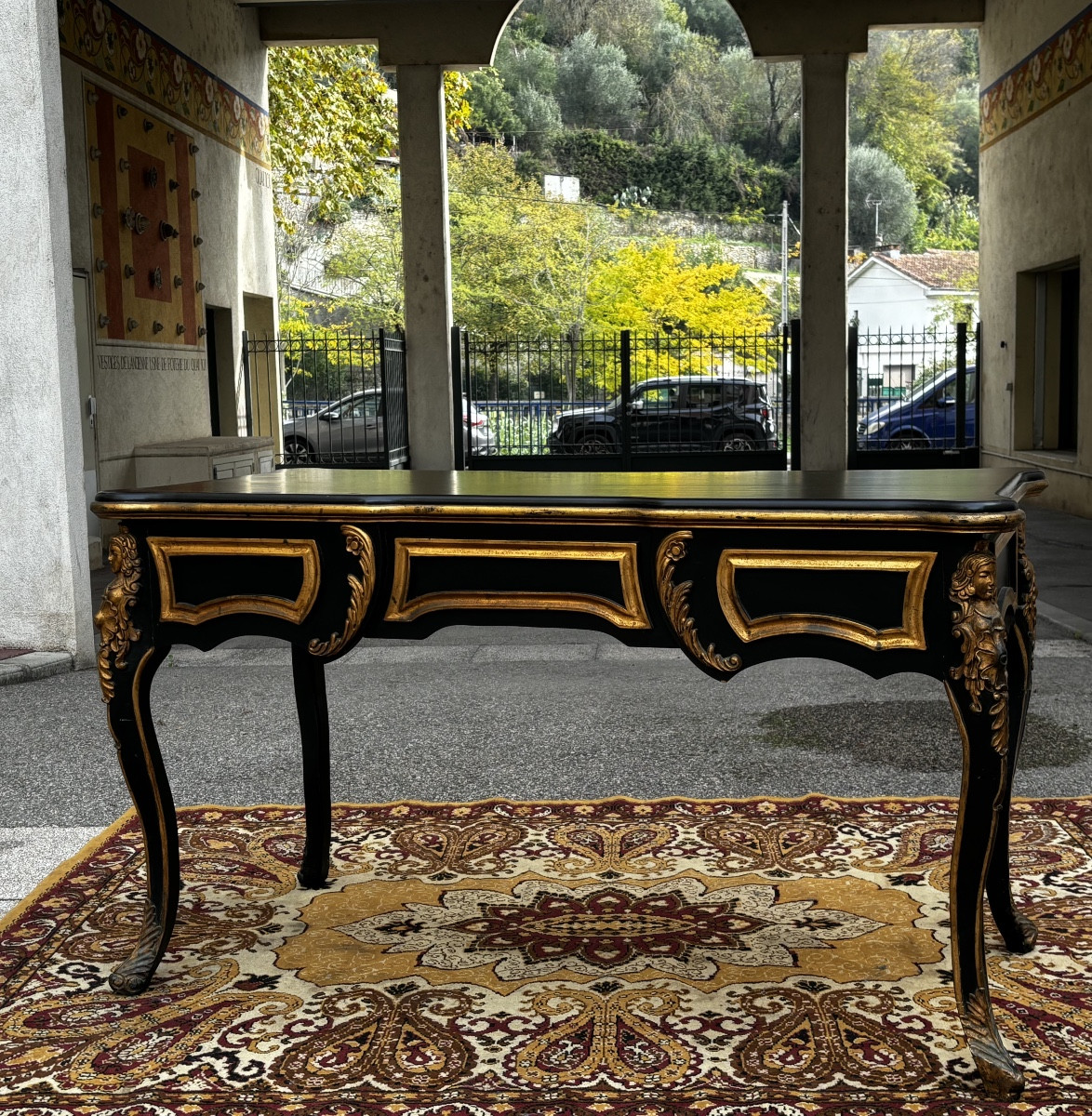 Napoleon III Flat Desk In The Louis XV Style -photo-4