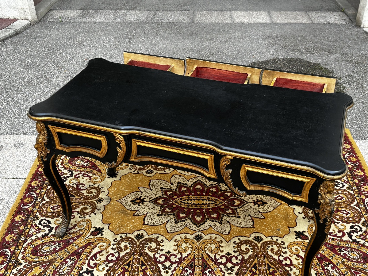 Napoleon III Flat Desk In The Louis XV Style -photo-1