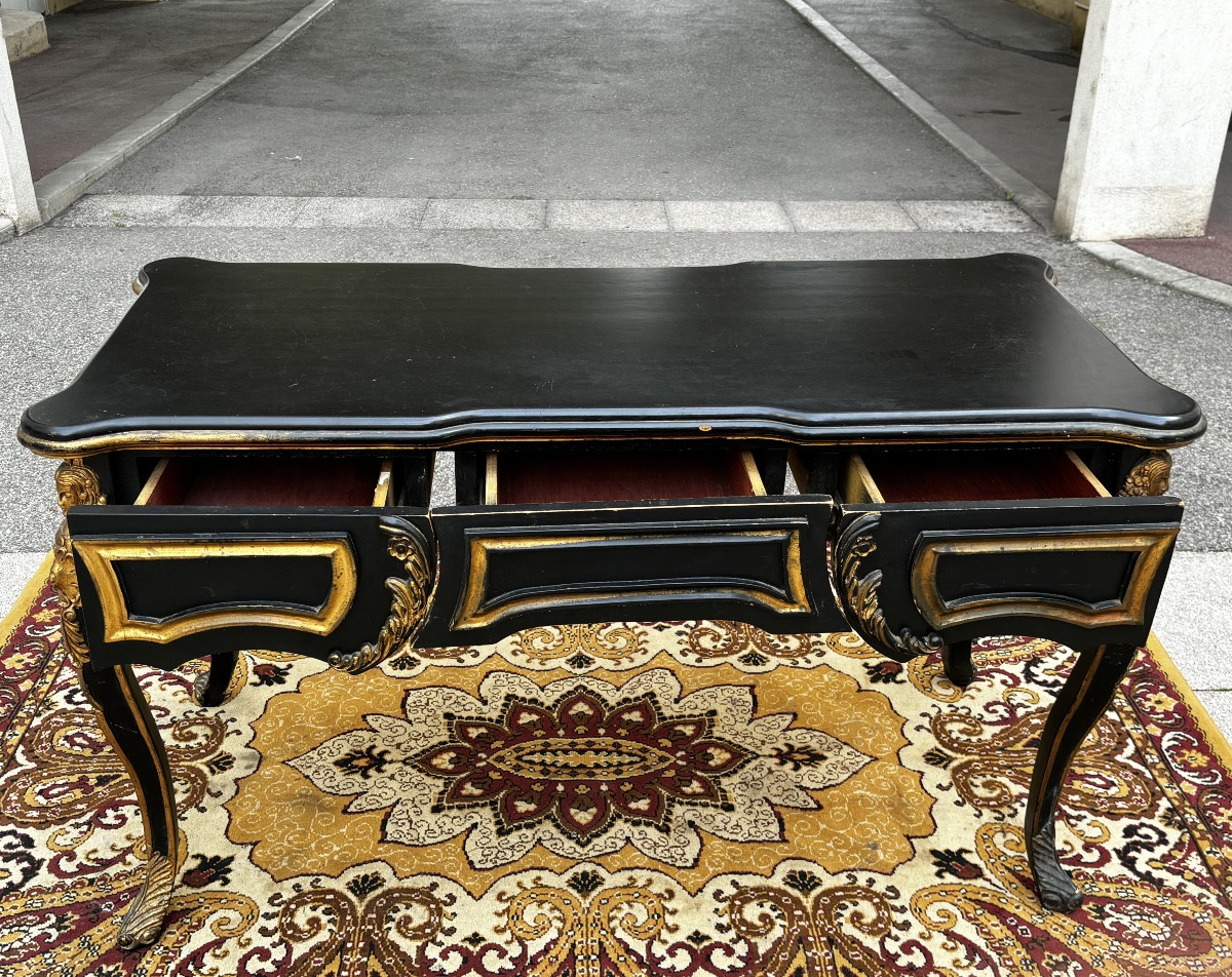 Napoleon III Flat Desk In The Louis XV Style -photo-4